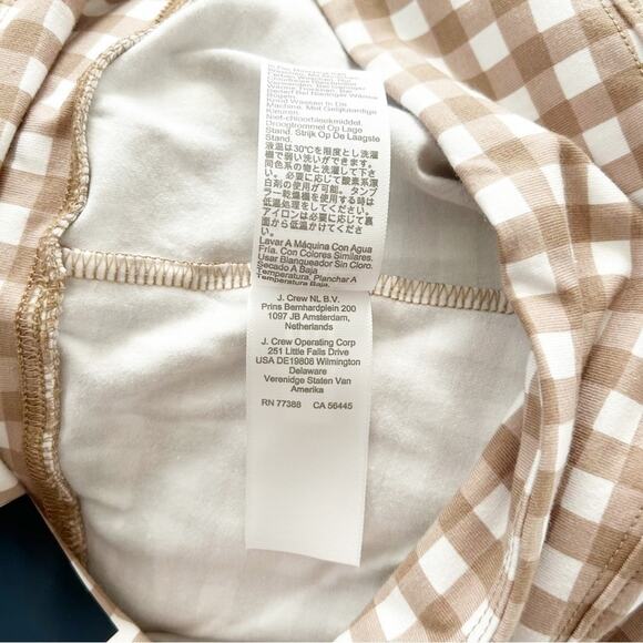 NWT J. Crew Factory Brown White Printed Cropped Everyday Leggings Size M - Picture 8 of 9